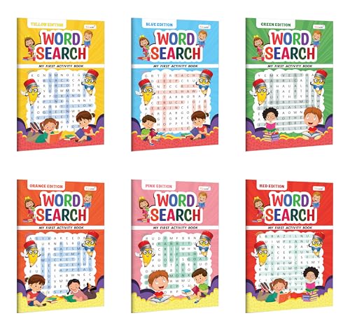 My First Activity Book Word Search  Yellow, Green, Blue, Pink, Orange and Red Edition : Learning activity book, Early Learning 