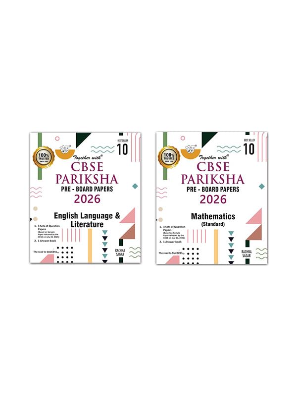 Together with CBSE Pariksha Class 10 PreBoard Papers Maths (Standard) and English Language & Literature for 2026 Board exams | 