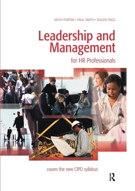 Leadership and Management for Hr Professionals