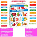 Childrens educational board book collection : My First Giant Board Book (EnglishHindi) Learning book for preschoolers, Educat