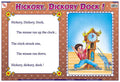 Tnr03B | Teachingnest Hickory, Dickory, Dock Chart | Nursery Rhymes | Laminated 48X33 Cm (19X13 Inch) | Wall Sticking [Wall Char