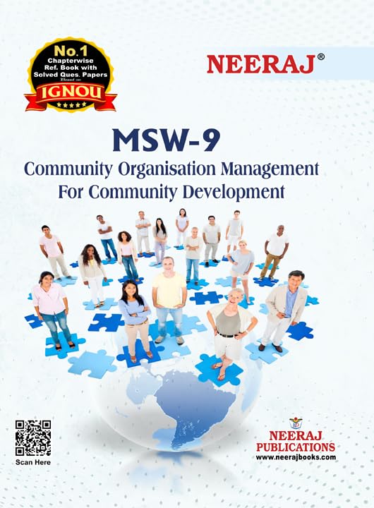 Neeraj Msw9 Community Organisation Management For Community Development  English Medium For M.A Ignou  Chapter Wise Help Boo