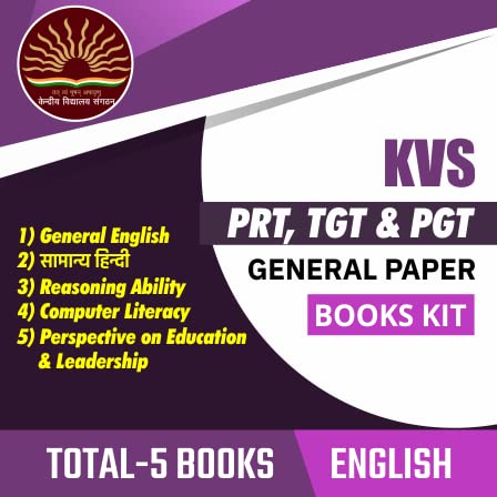 Kvs Prt, Tgt & Pgt 2023 General Paper Books Kit (English Medium) By Adda247