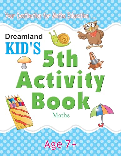 Kids 5th Activity Book  Maths | Engaging Early Learning Workbook for Kids Age 7+ | Practice Number Names, Fractions, Addition, D