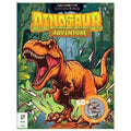 Kaleidoscope Sticker Colouring Dinosaur Adventure | Colouring Book with Scented Stickers | For 6 to 12 Year Kids