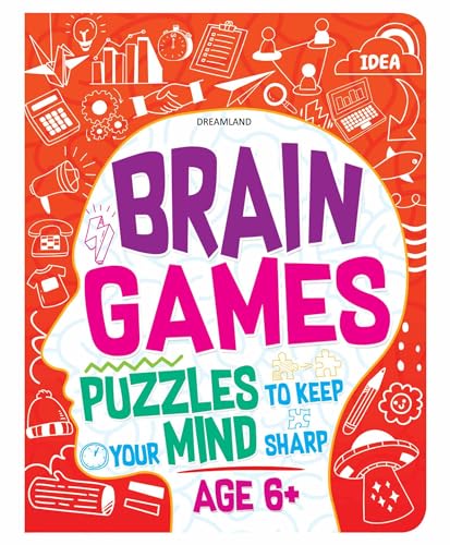 Brain Games Activity Book for Kids Age 6+ Years | Mazes, DottoDot, Matching, Spot the Differences & More | 88 Colourful Pages 