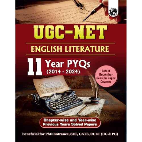 PW UGCNET English Literature PYQ 11 Years (20142024)|Latest December Session Paper Covered|Chapterwise and Yearwise Previous Y