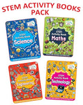 Stem Activity 4 Books Pack  Science, Technology, Engineering, Maths| Packed With Activities And Facts For Children Age 6 12 Ye