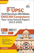 8 Years Upsc Civil Services Ias Mains English (Compulsory) YearWise Solved (2013  2020) 2Nd Edition