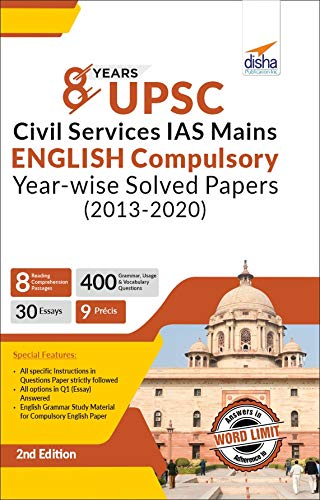 8 Years Upsc Civil Services Ias Mains English (Compulsory) YearWise Solved (2013  2020) 2Nd Edition