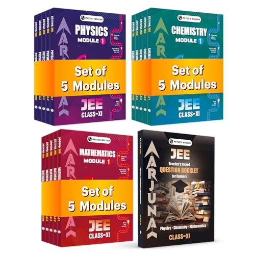 PW Arjuna For JEE Main & Advanced Class 11 Physics, Chemistry, Mathematics Modules and Question Booklet with Solutions Combo Set