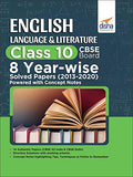 English Language & Literature Class 10 Cbse Board 8 YearWise Solved Papers (2013  2020) Powered With Concept Notes