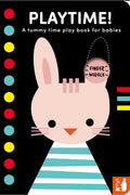 Playtime!: A HighContrast FoldOut Tummy Time Book With Finger Wiggle Holes For Babies