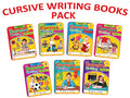 Cursive Writing Books Pack for Kids  Set of 7 Handwriting Practice Books with AZ Letters, Word Formation & Sentence Writing | Le