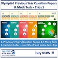 Olympiad Books For Class 5  Previous Year Question Papers and Mock Tests [Maths, Science, English, Cyber, GK]