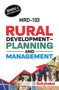 MRD103 Rural Development Planning And Management(IGNOU Help Books for MRD103 in English Medium)