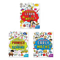 Learn Everyday Books Pack for Kids Age 4+ | Set of 3 Activity Books | Phonics & Reading, Early Maths, Learn to Write | Fun Educa