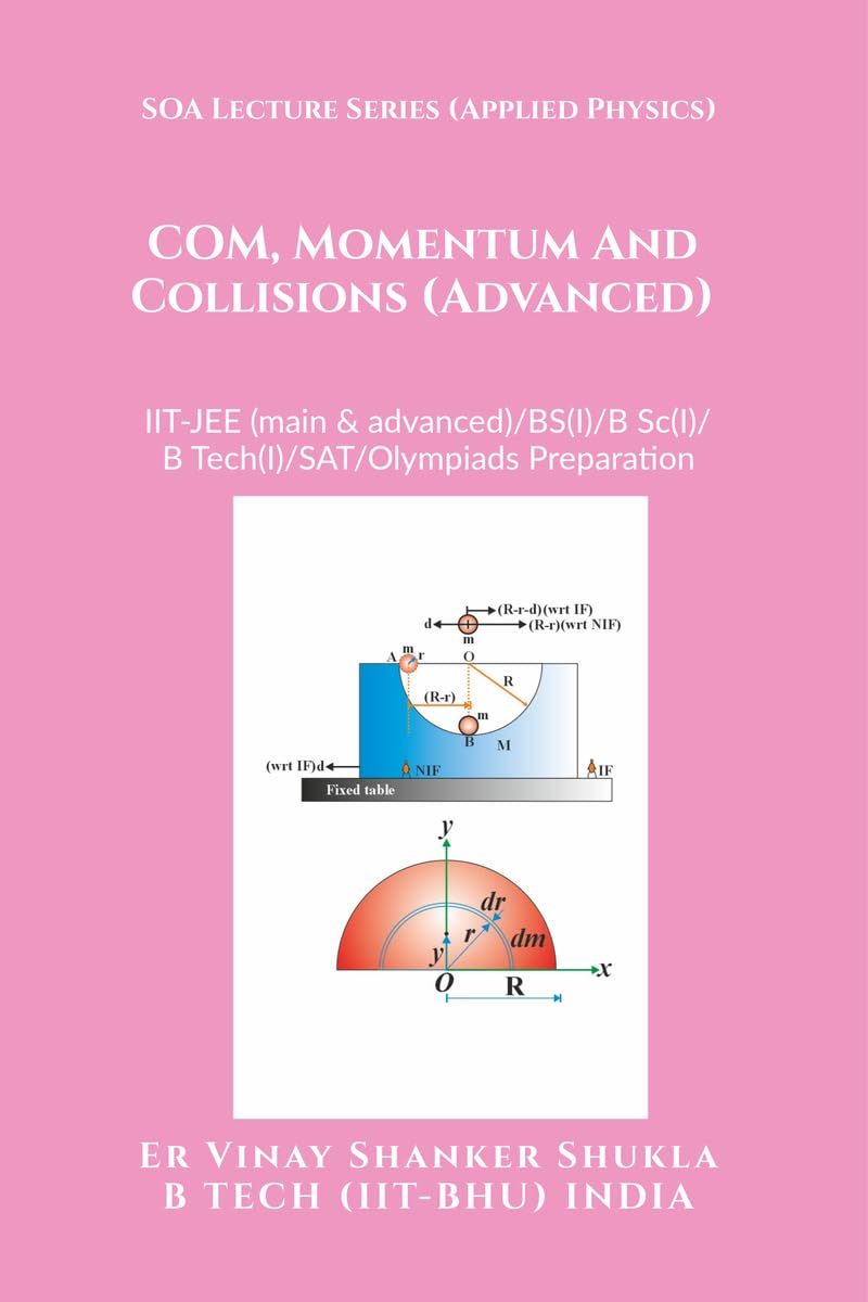 SOA Lecture Series (Applied Physics) COM, Momentum And Collisions (Advanced): IITJEE (main & advanced)/KVPY/NTSE/SAT Subject Te