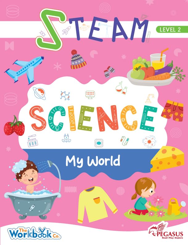 Team Pegasus STEAM Science Learning Book for Kids  Level 1 | Ages 34 | Basic Needs Activities Workbook | Early Science Skill