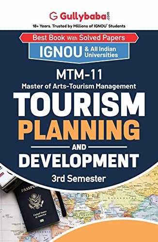 Gullybaba IGNOU MTM 3rd Sem MTM11 Tourism Planning and Development in English  Latest Edition IGNOU Help Book with Solved Prev