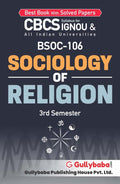 Gullybaba IGNOU BA (Honours) 3rd Sem BSOC106 Sociology of Religion in English  Latest Edition IGNOU Help Book with Solved Prev