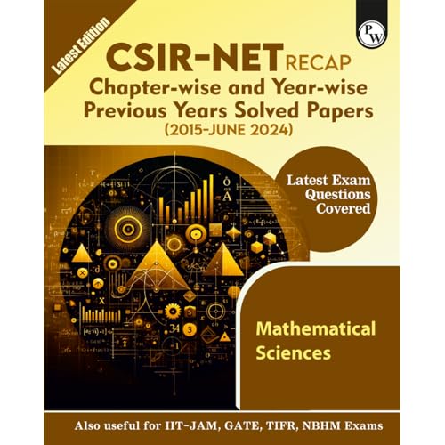 PW CSIR  NET Recap Mathematical Sciences Chapterwise and Yearwise Previous Years Solved Papers (PYQ) Latest 2015 June 24 Exam Q
