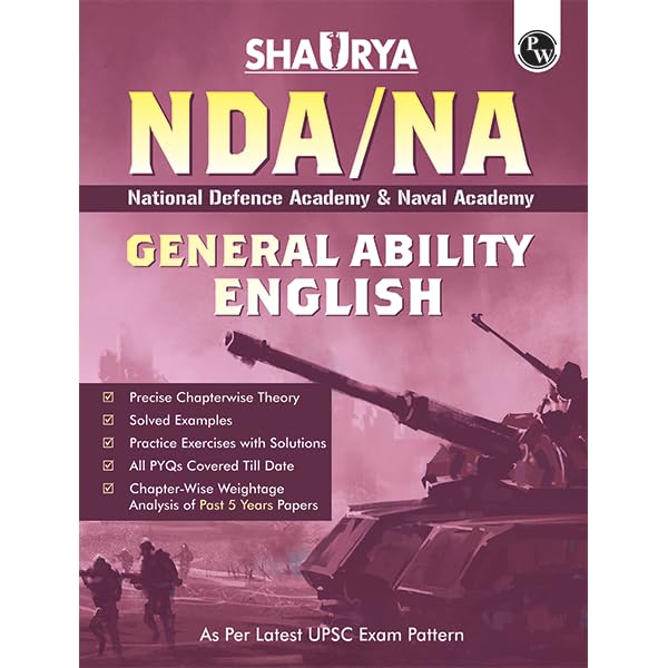 PW Shaurya NDA/NA English Book | National Defence Academy & Naval Academy Entrance Examination For 2024 [Paperback] PW