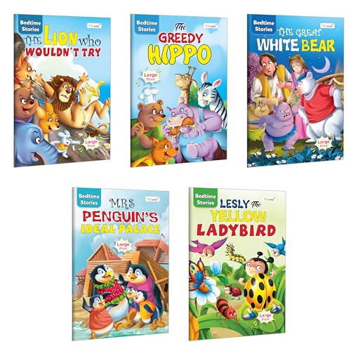 The Lion Who Wouldnt Try, The Greedy Hippo, The Great White Bear, Mrs. PenguinS Ideal Palace and more Bedtime Stories:Engl
