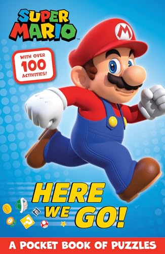 Official Super Mario Here We Go!: A super fun puzzle and activity book  perfect for kids and fans of the video game!