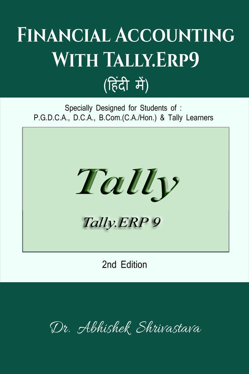 Financial Accounting With Tally.Erp 9 (In Hindi) /      ( )