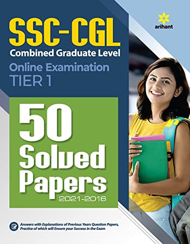 50 Solved Papers SSC CGL Combined Graduate Level Tier 1 Prelims Exam 2022 (Old Edition)