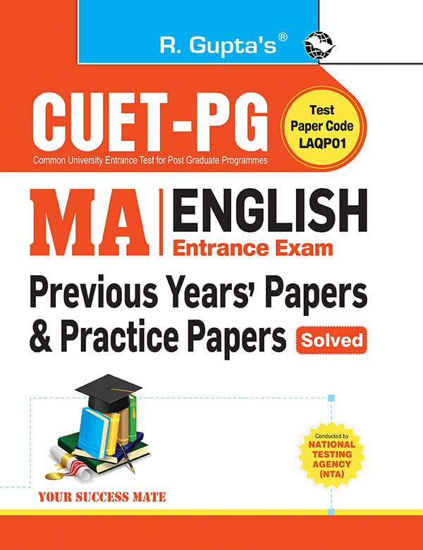 CUETPG: MA English  Previous Years Papers & Practice Papers (Solved)