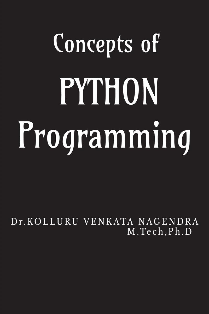 Concepts Of Python Programming