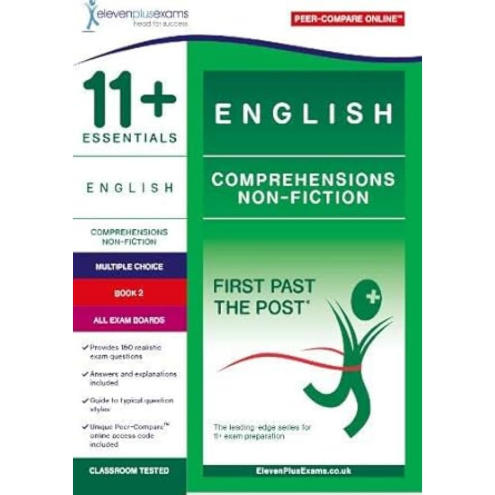 11+ Essentials English Comprehensions: NonFiction Book 2 (First Past the Post)