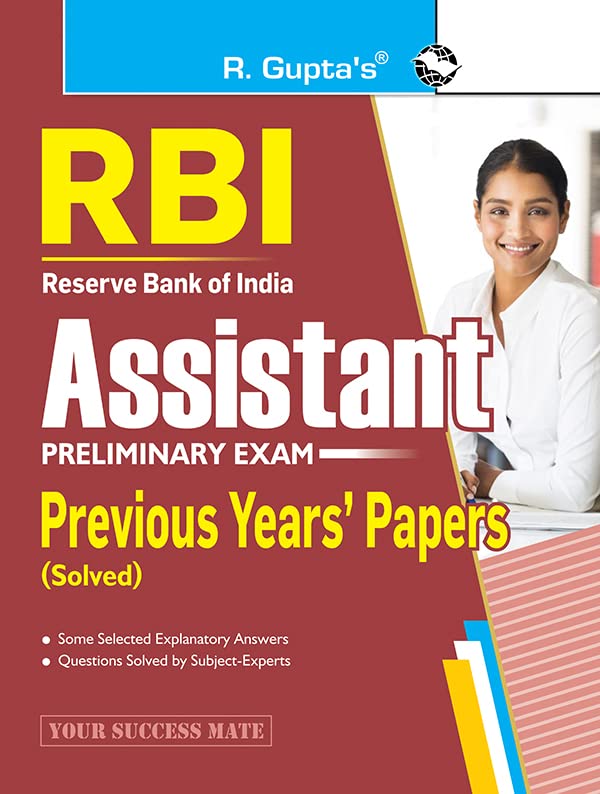 RBI : Assistant (Preliminary Exam) Previous Years Papers (Solved)