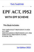 EPF Act, 1952 With EPF Scheme | 1st Edition 2022