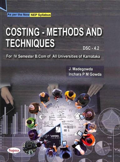 COSTING METHODS & TECHNIQUES FOR 4 SEM BCOM : NEP