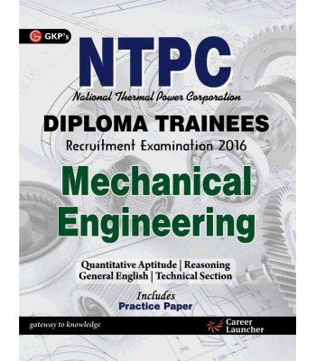 Ntpc Mechanical Engg. 2016: Diploma Trainees