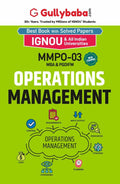 Gullybaba IGNOU MBAOM 4th Sem MMPO03 Operations Management in English  Latest Edition IGNOU Help Book with Solved Previous Yea