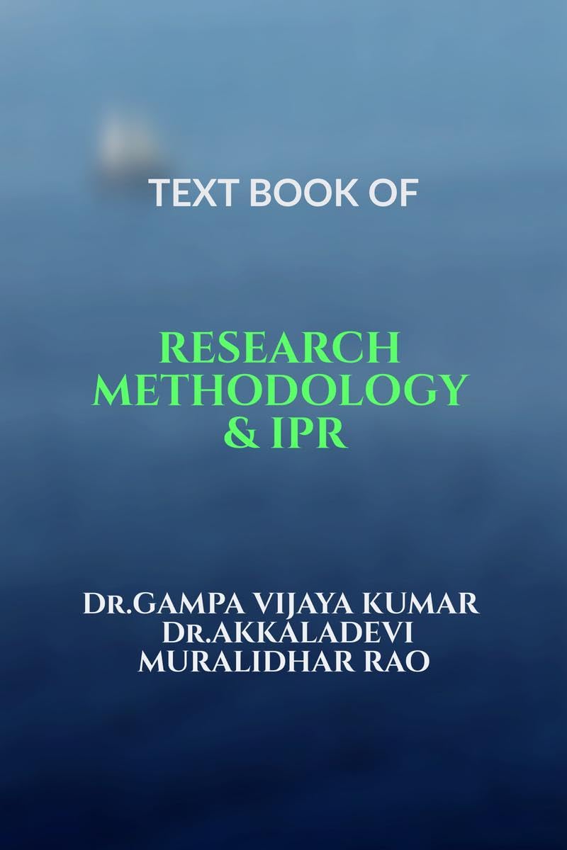 TEXT BOOK OF RESEARCH METHODOLOGY & IPR