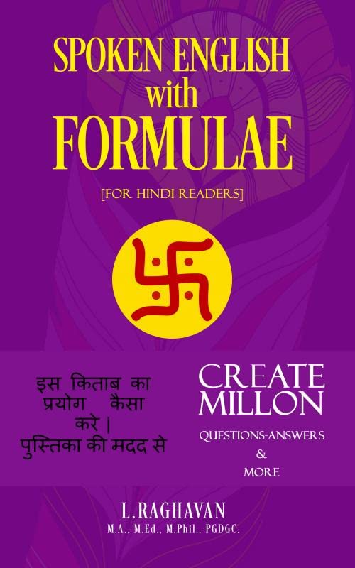 SPOKEN ENGLISH WITH FORMULAE  For Hindi Readers