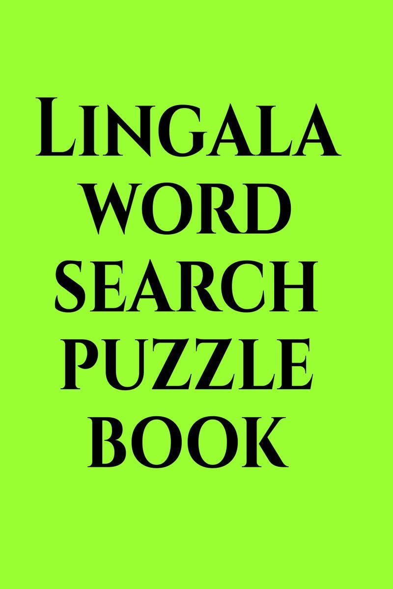 Lingala word search puzzle book
