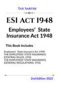 ESI Act 1948 | Employees State Insurance Act 1948 | 2nd Edition 2022