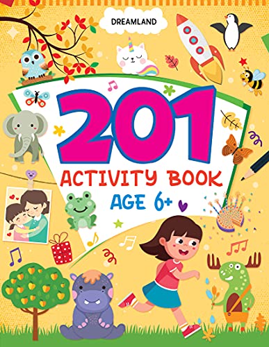201 Activity Book for Kids Age 6+ | Fun Learning Workbook with Maths, Vocabulary, Reading, Writing, Colouring, Word Search, Trac