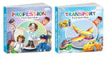Babys First Profession and Transport Puzzle Board Book : Kids educational book, Fun toddler board book, Kids Puzzle board book