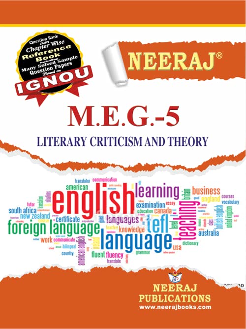 Neeraj Self Help Book For Ignou : Meg5, Ma English Course Literary Criticism, And Theory (ChapterWise Reference Books With Pre