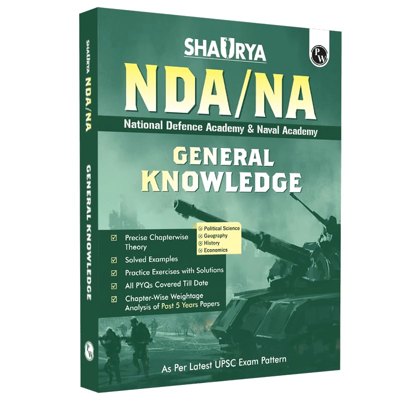 PW Shaurya NDA/NA General Ability General Knowledge Book | National Defence Academy & Naval Academy Entrance Examination For 202