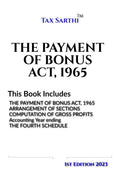 THE PAYMENT OF BONUS ACT, 1965 | 1st Edition 2023