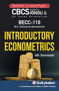 Gullybaba IGNOU CBCS BA (Honours) 4th Sem BECC110 Introductory Econometrics in English  Latest Edition IGNOU Help Book with So