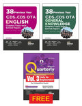 Disha Combo (3 Books) 38 TopicWise Cds Ota English & General Knowledge Previous Year Solved Papers (2007  2025) Phase I & Ii W